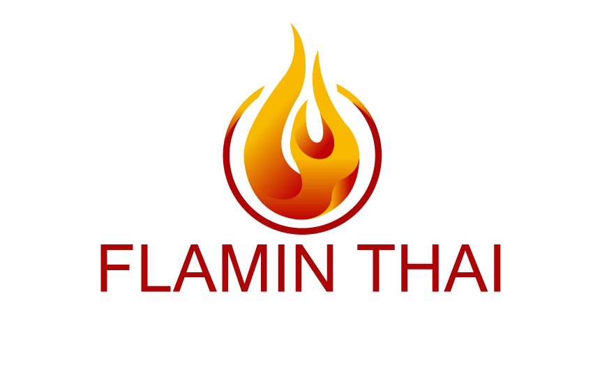 Flamin Thai Logo Design