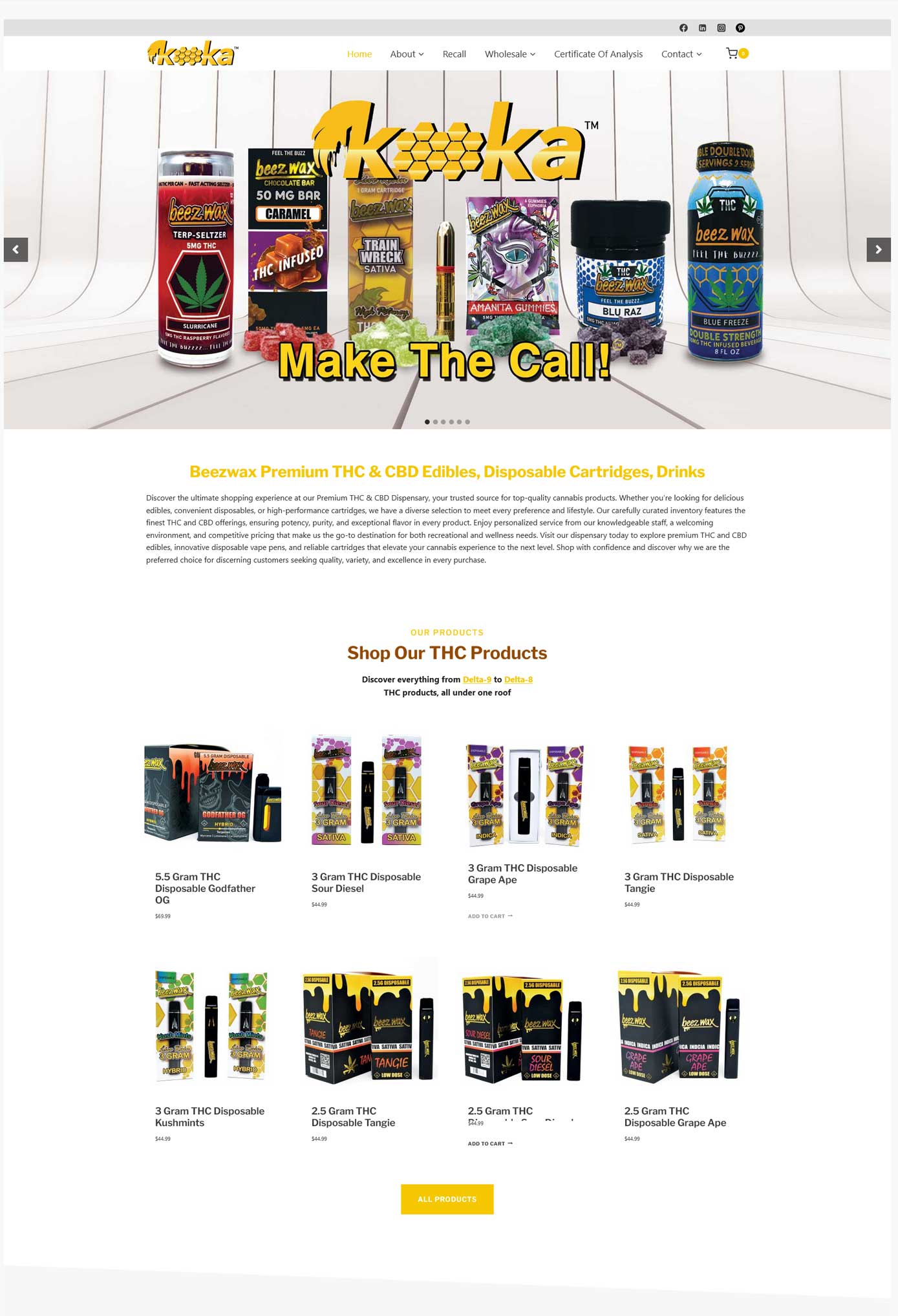 Kooka Inc & Beezwax - Website Design by Multimedia Graphics