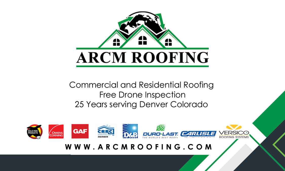 ARCM Roofing business card back