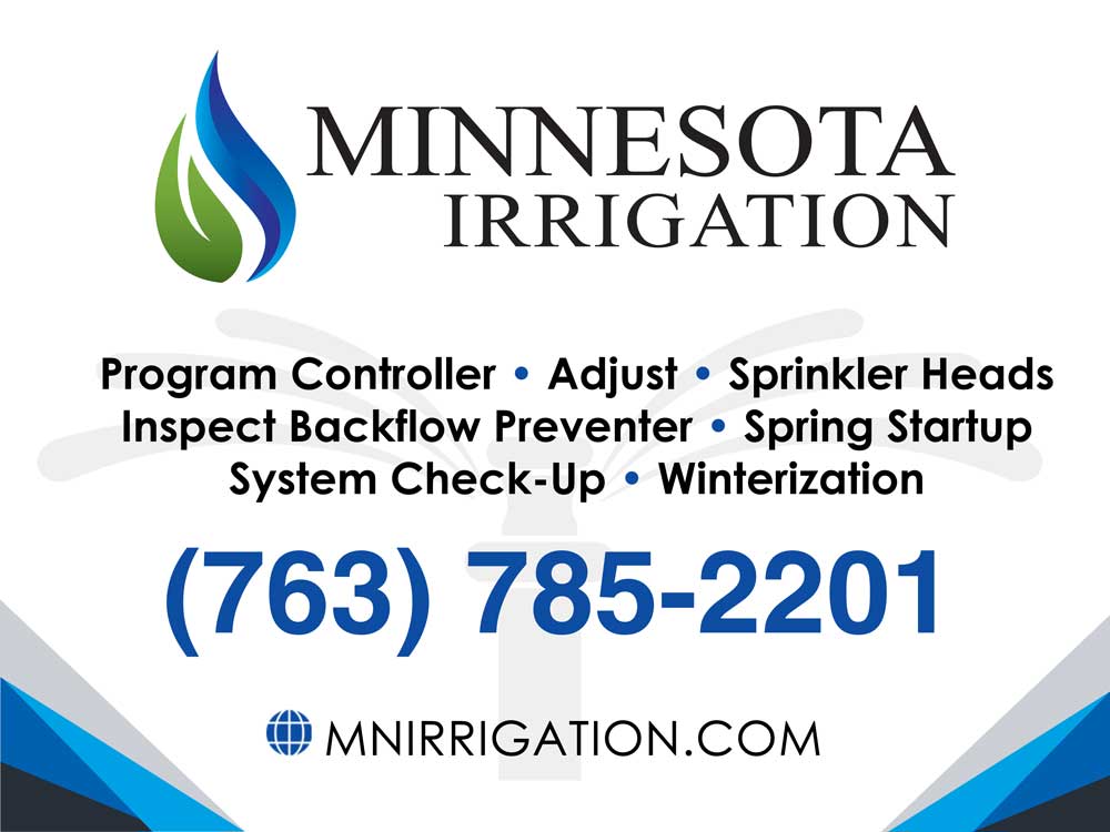 MN Irrigation lawn sign
