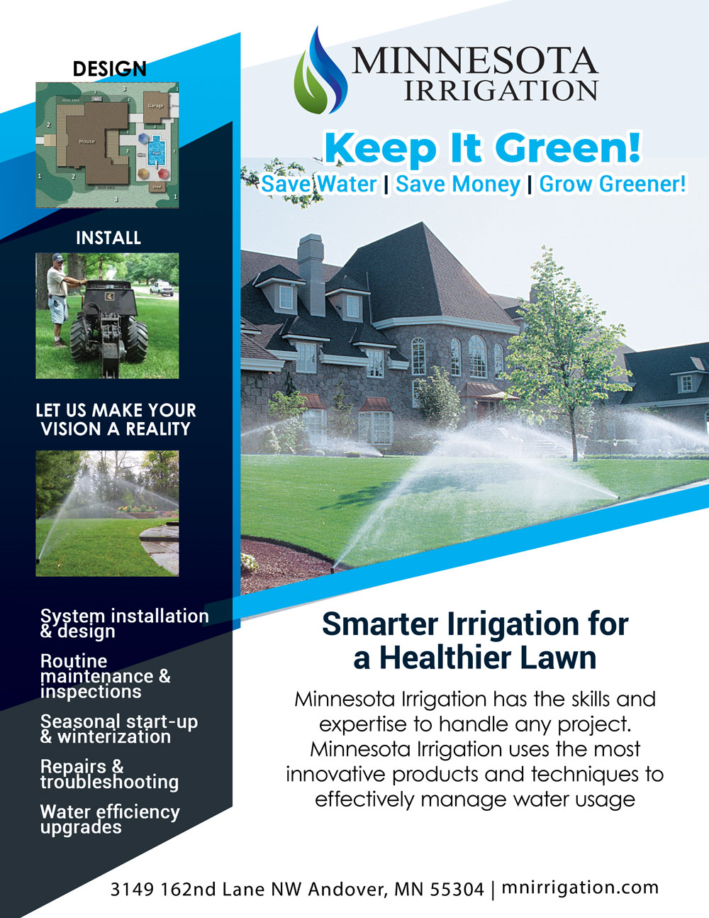 MN Irrigation sales sheet